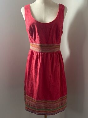 Staring at Stars Coral Scoop Neck Racer Back Summer Dress